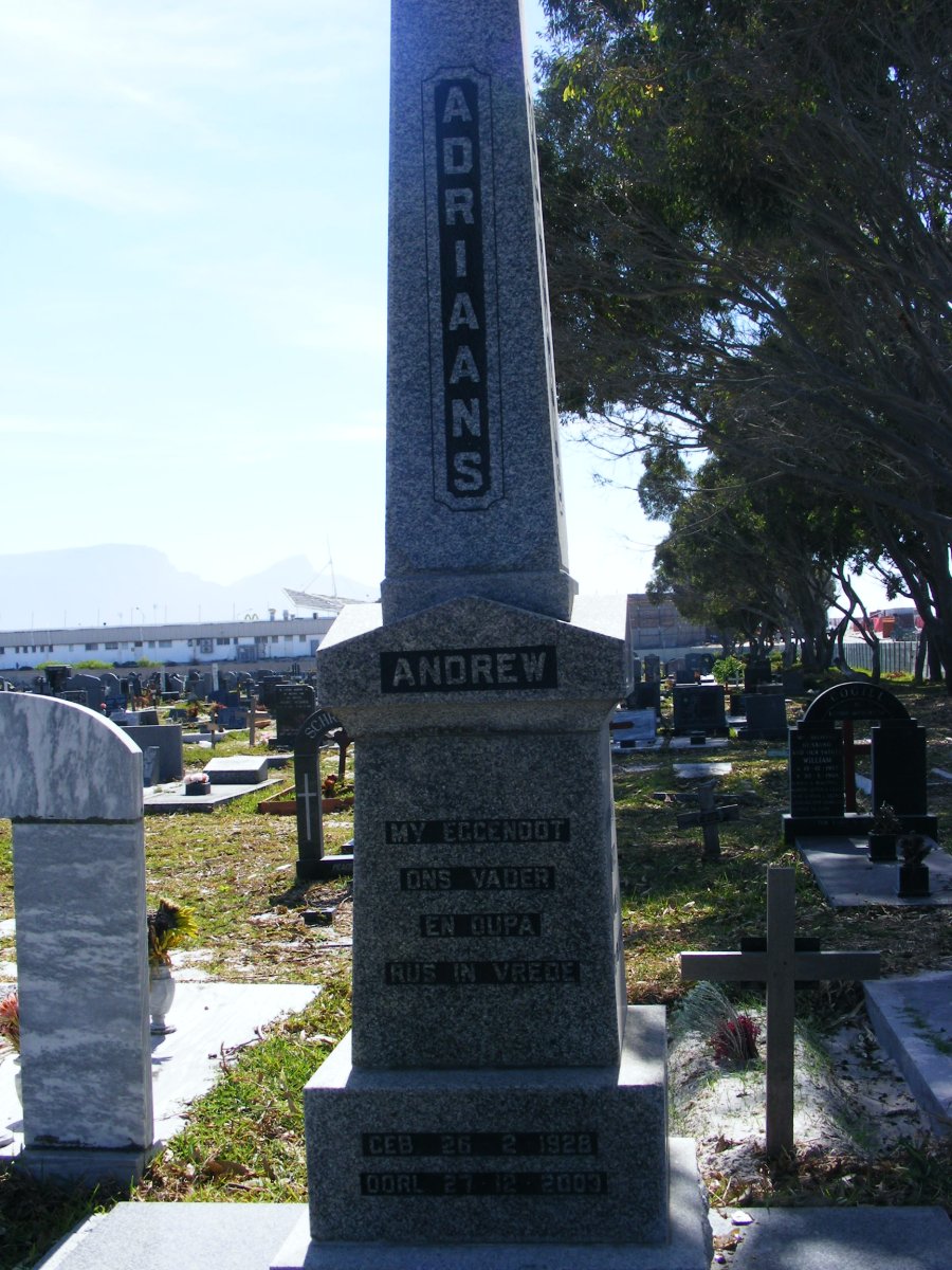 ADRIAANS Andrew 1928-2003