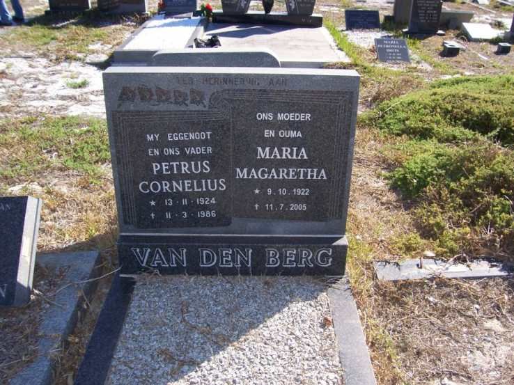 BERG Petrus Cornelius, van den 1924-1986 &amp; Maria Magaretha 1922-2005