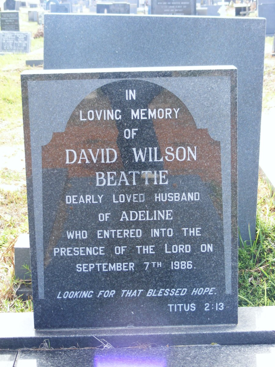 BEATTIE David Wilson -1986