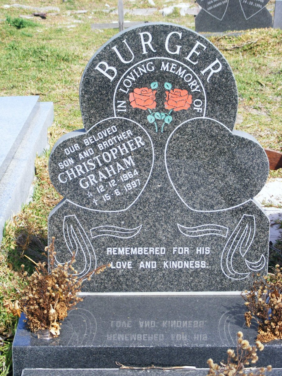 BURGER Christopher Graham 1964-1997