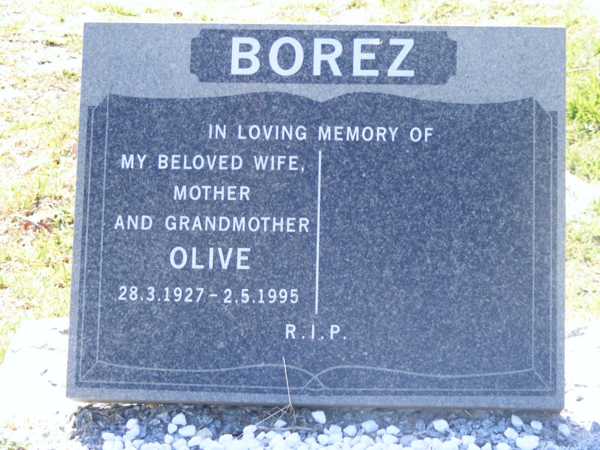 BOREZ Olive 1927-1995