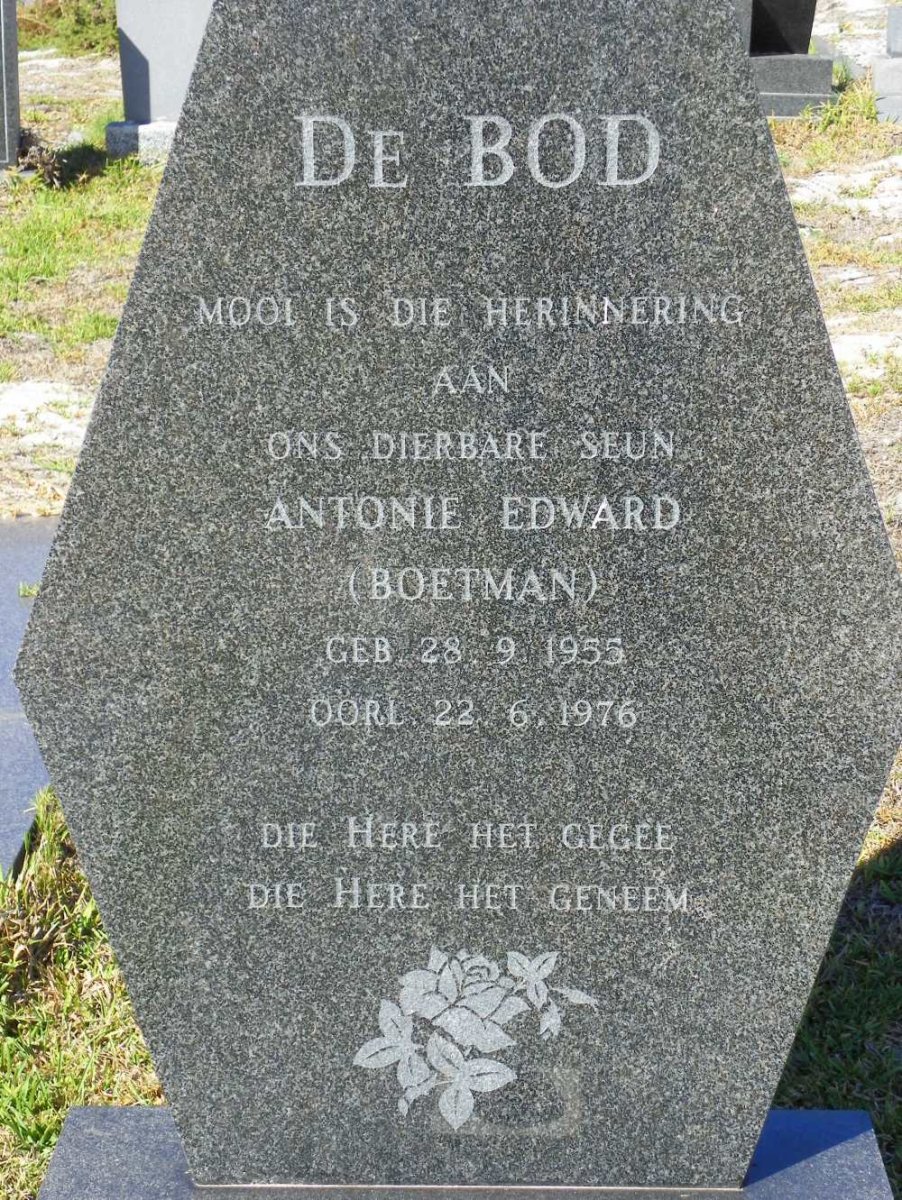 BOD Antonie Edward, de 1955-1976