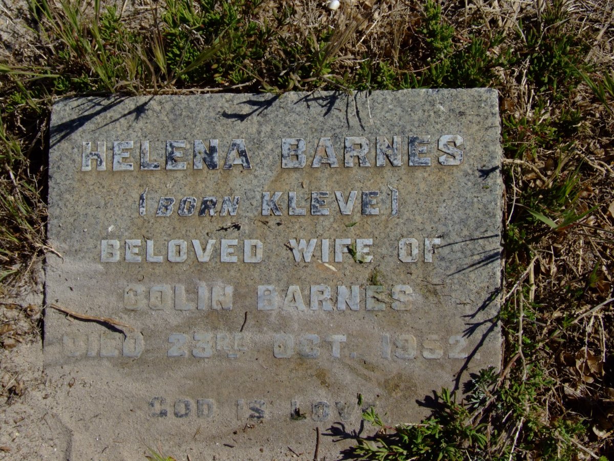 BARNES Helena nee KLEVE -1952