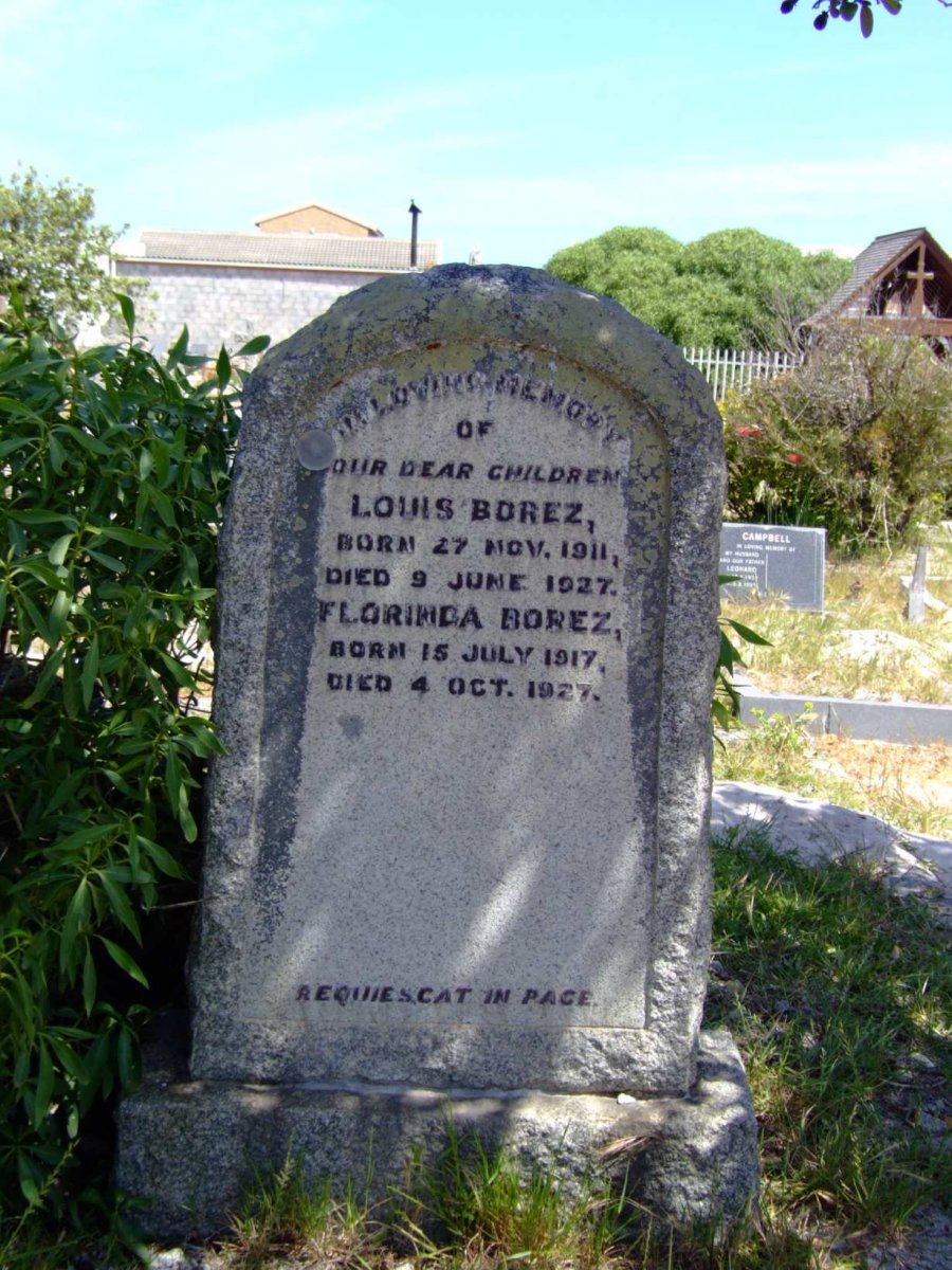 BOREZ Louis 1911-1927 :: BOREZ Florinda 1917-1927