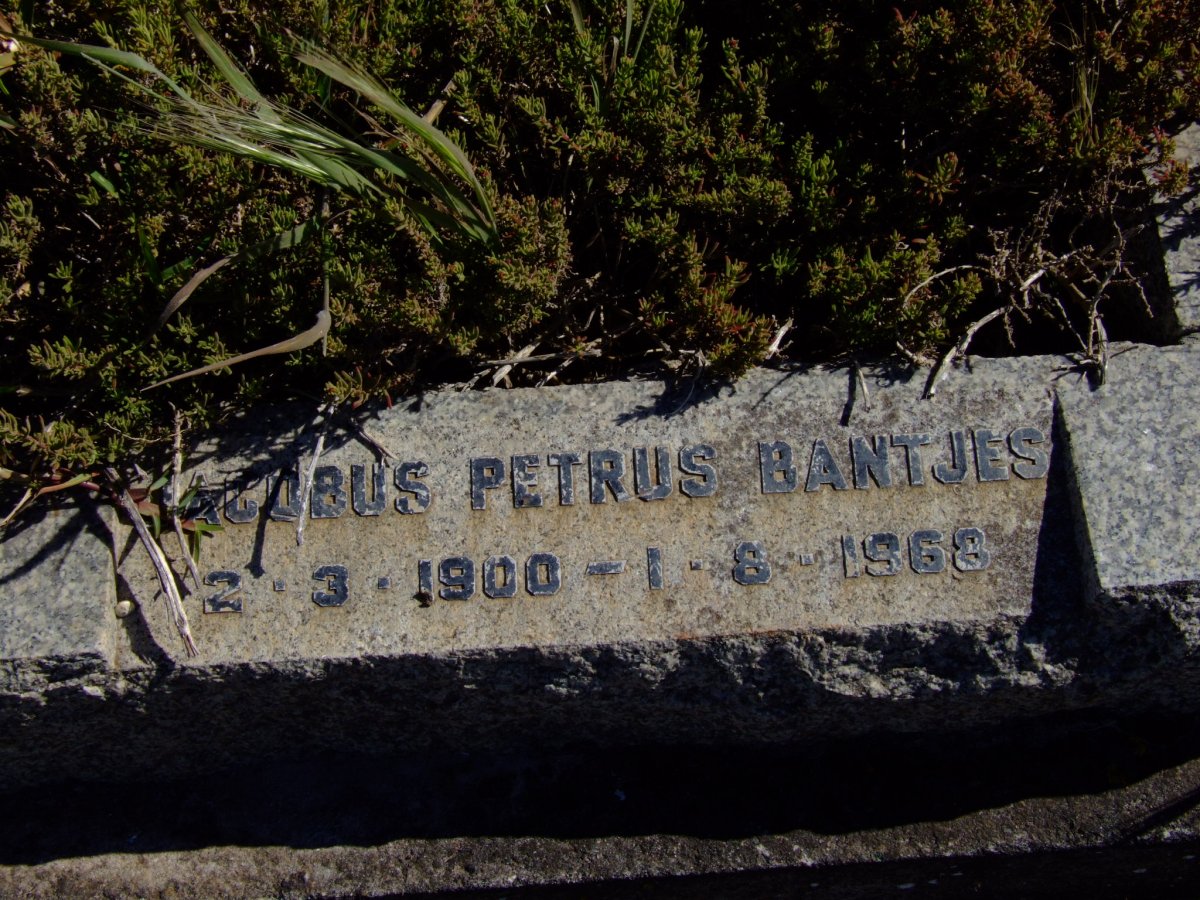 BANTJES Jacobus Petrus 1900-1968
