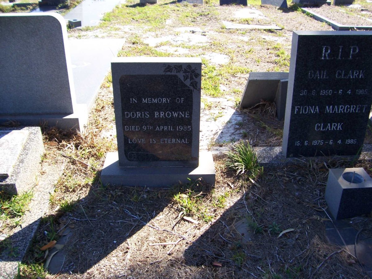 BROWNE Doris -1985 :: CLARK Gail 1950-1985 :: CLARK Fiona Margret 1975-1985