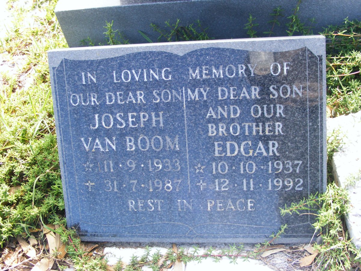 BOOM Joseph, van 1933-1987 :: VAN BOOM Edgar 1937-1992