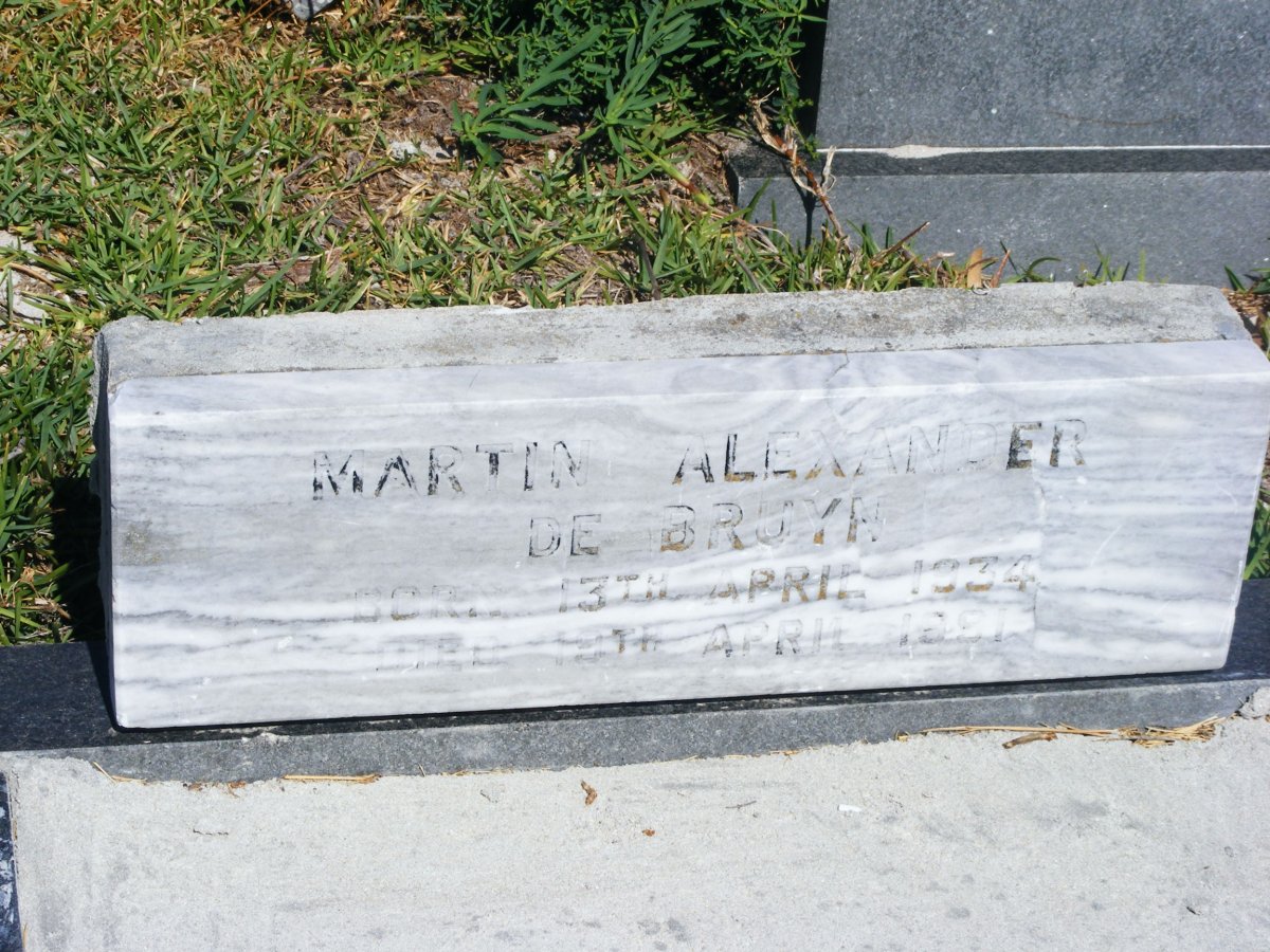 BRUYN Martin Alexander, de 1934-1991