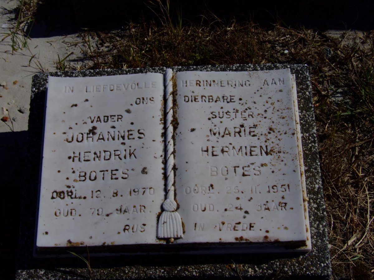 BOTES Johannes Hendrik -1970 :: BOTES Marie Hermien -1951