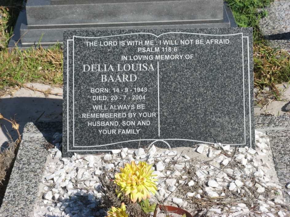 BAARD Delia Louisa 1943-2004