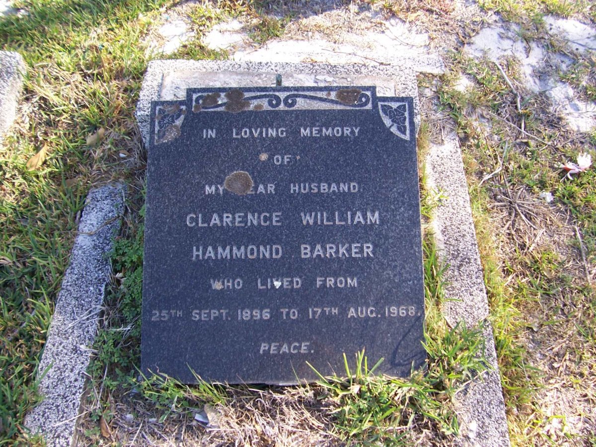 BARKER Clarence William Hammond 1896-1968