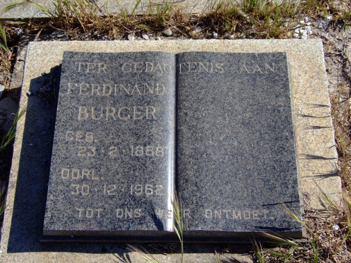 BURGER Ferdinand 1888-1962