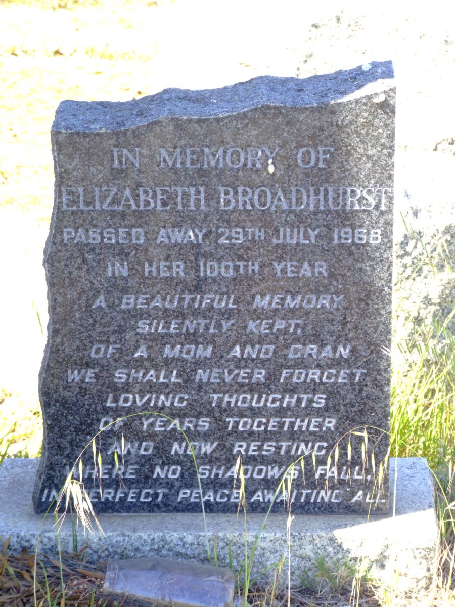 BROADHURST Elizabeth -1968