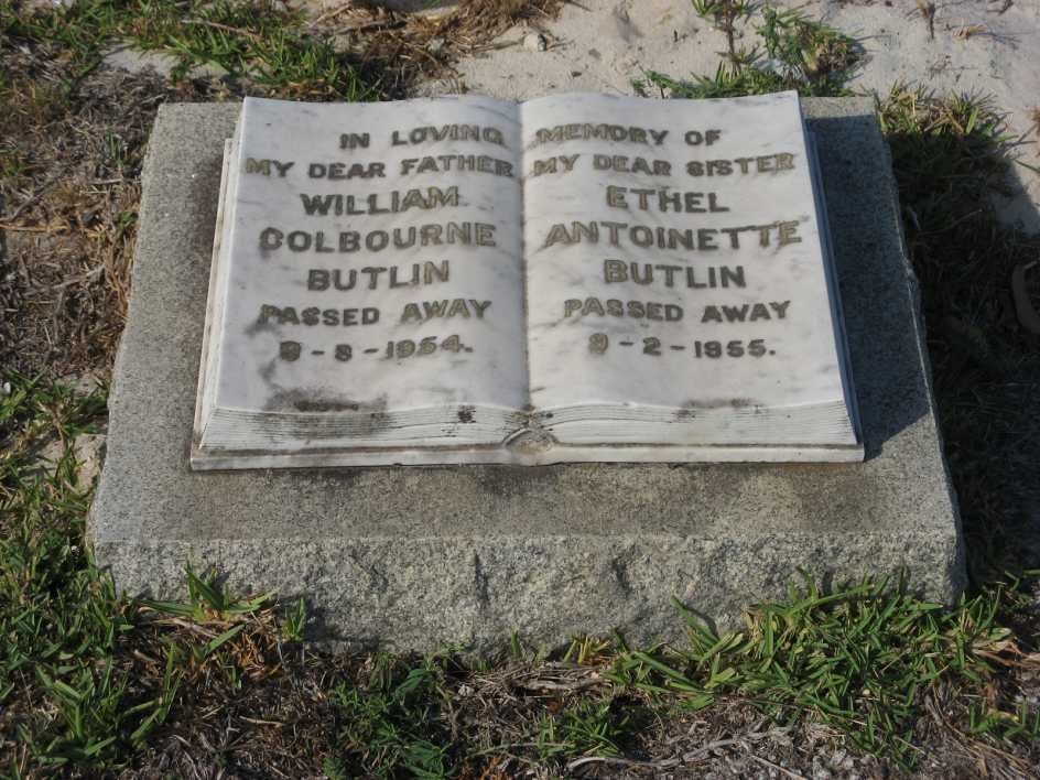 BUTLIN William Colbourne -1954 &amp; Ethel Antoinette -1955