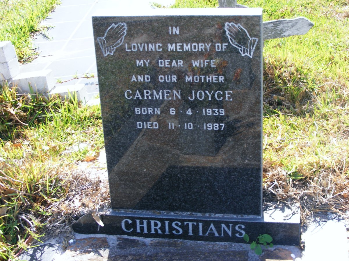 CHRISTIANS Carmen Joyce 1939-1987