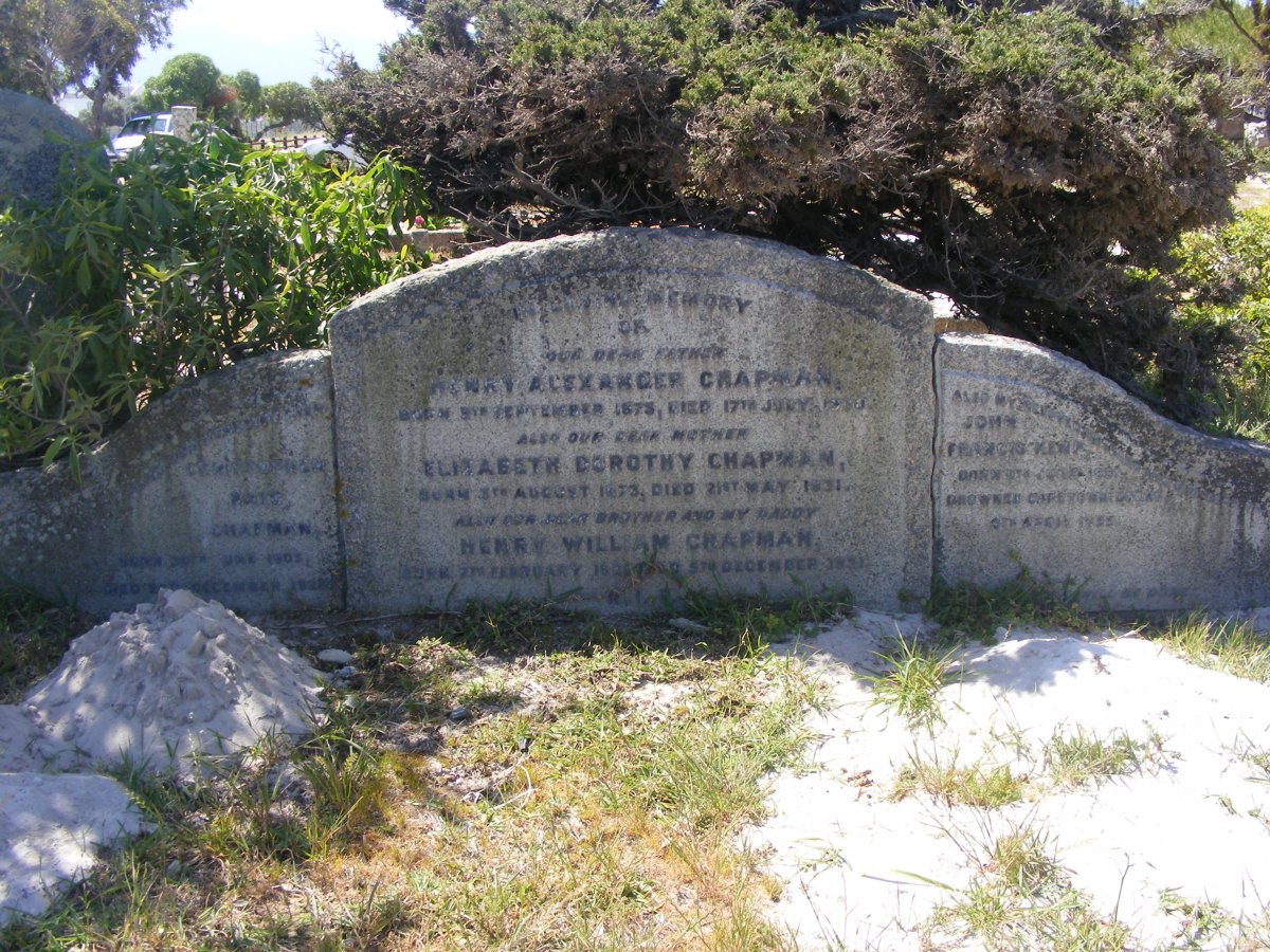 CHAPMAN Henry Alexander 1875-1930 &amp; Elizabeth Dorothy 1873-1931 :: CHAPMAN Henry William 18??-19?1