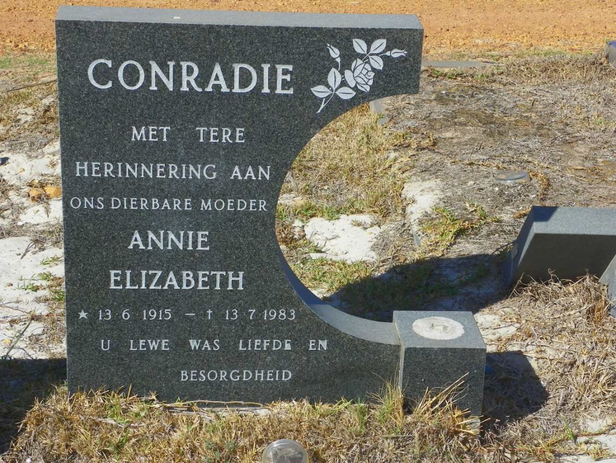 CONRADIE Annie Elizabeth 1915-1983