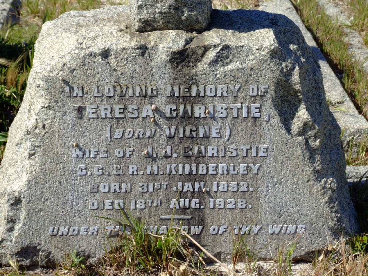 CHRISTIE Teresa nee VIGNE 1852-1928