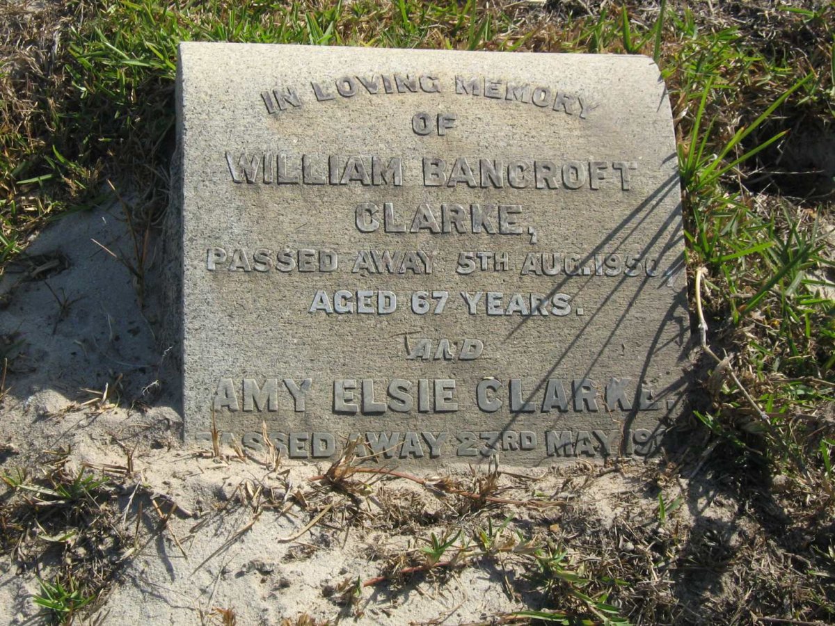 CLARKE William Bancroft -1950 &amp; Amy Elsie CLARKE -196?