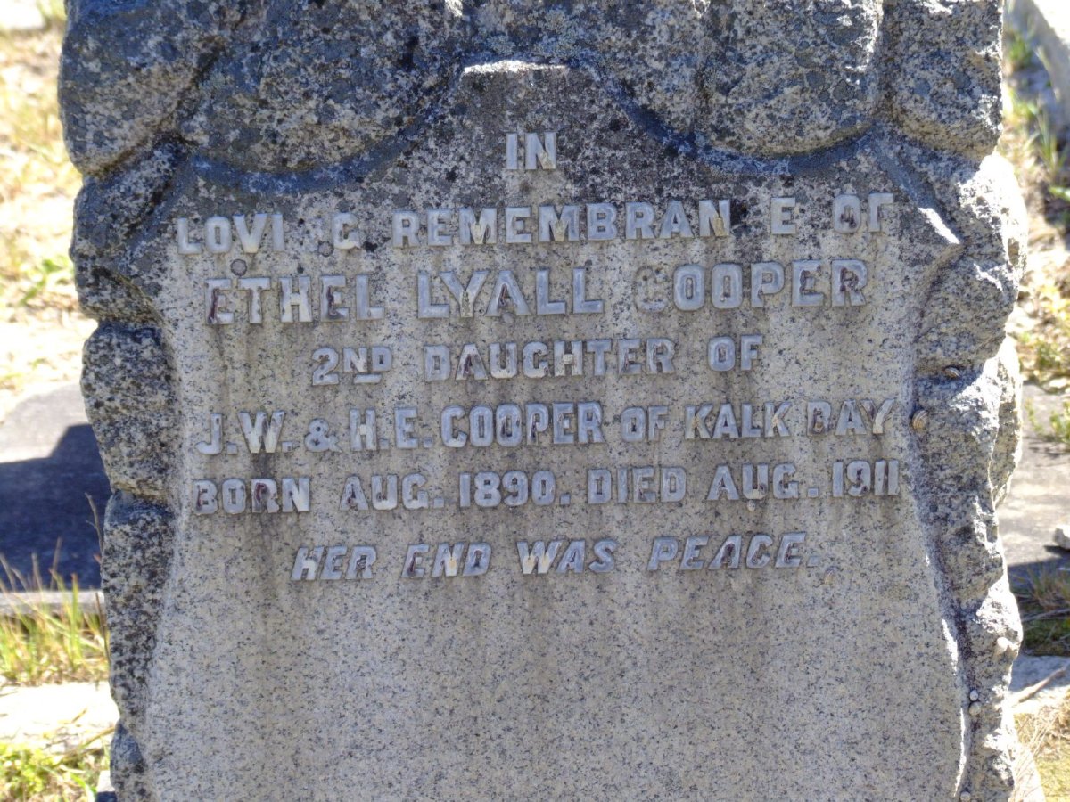 COOPER Ethel Lyall 1890-1911