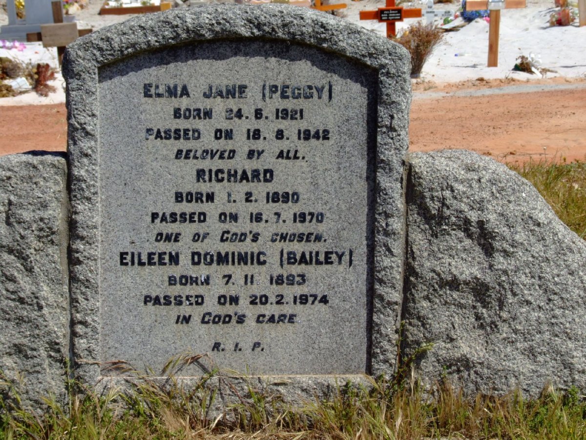 COOK Richard, BROUGHAM 1890-1970 &amp; Eileen Dominic BAILEY 1893-1974 :: BROUGHAM-COOK Elma Jane 1921-1942