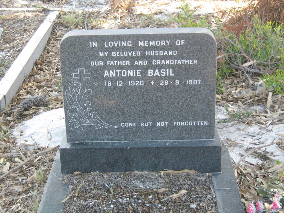 COOPER Antonie Basil 1920-1987 