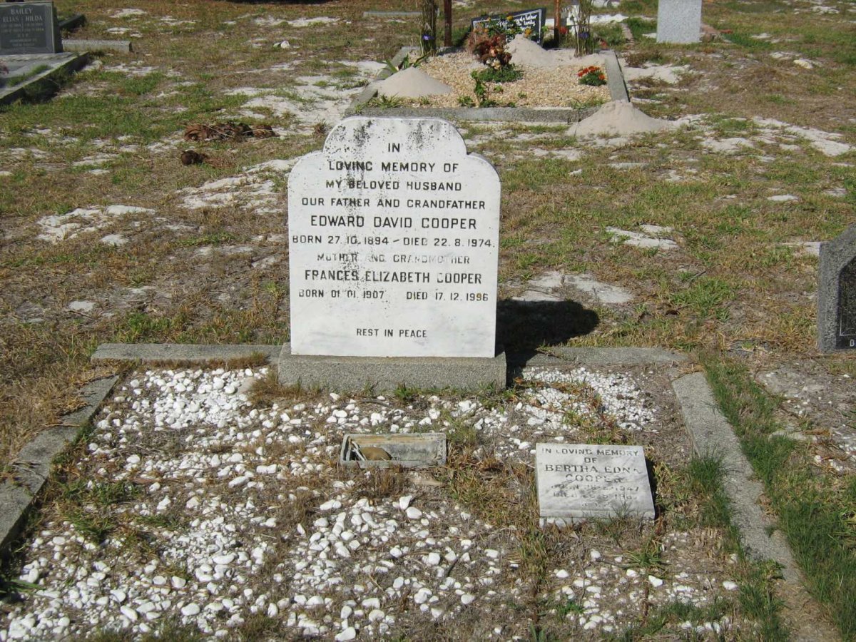 COOPER Edward David 1894-1974 &amp; Frances Elizabeth 1907-1996