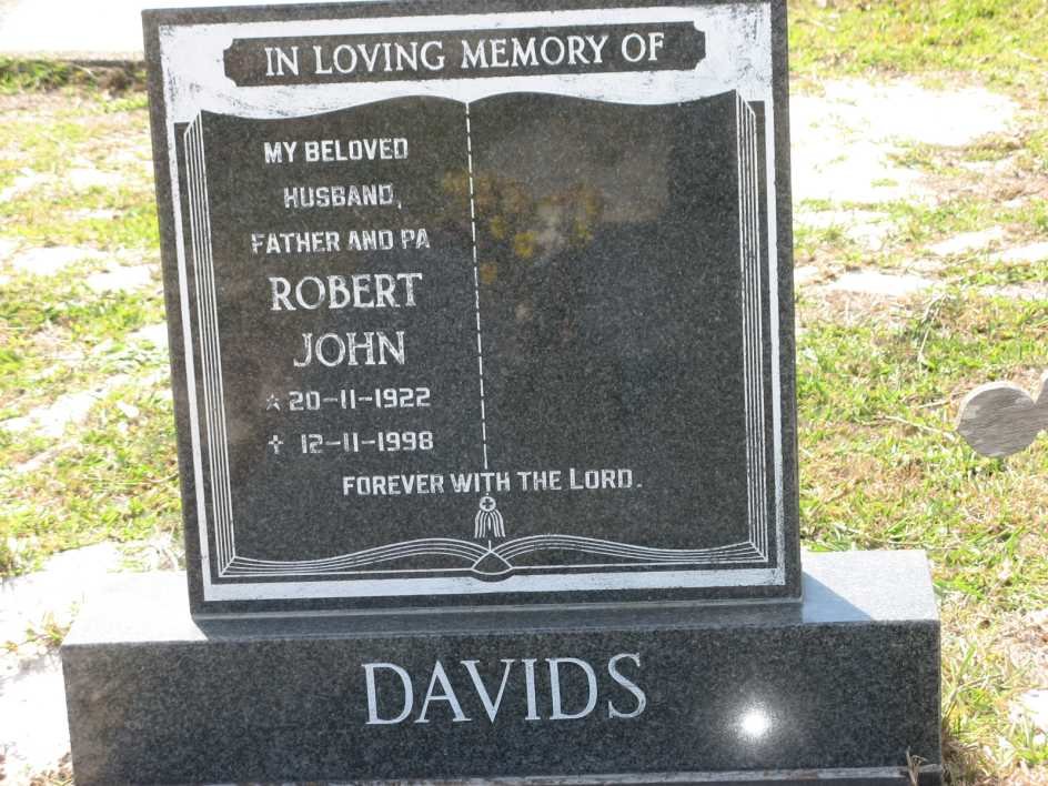 DAVIDS Robert John 1922-1998