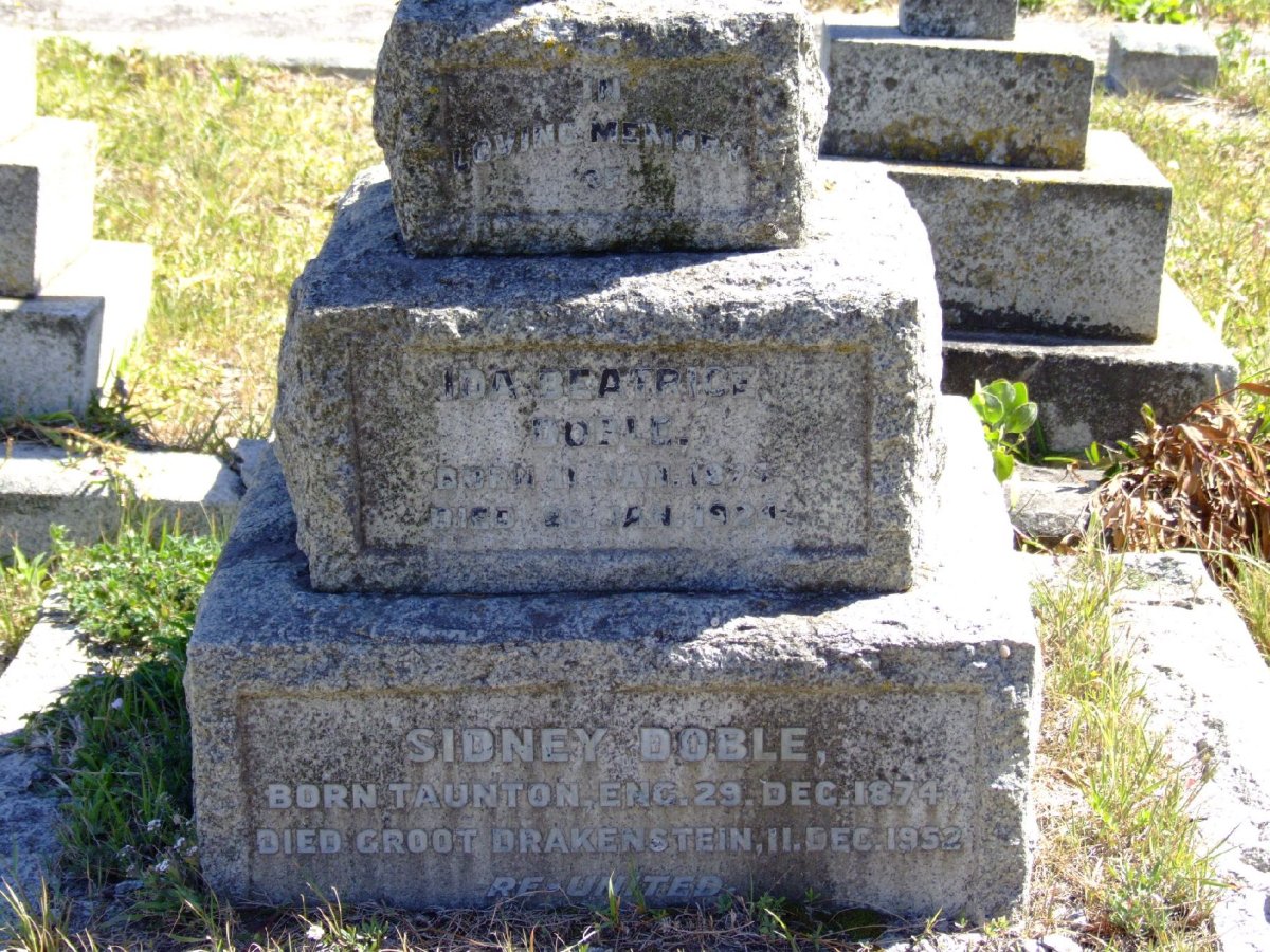 DOBLE Sidney 1874-1952 &amp; Ida Beatrice 1875-1924