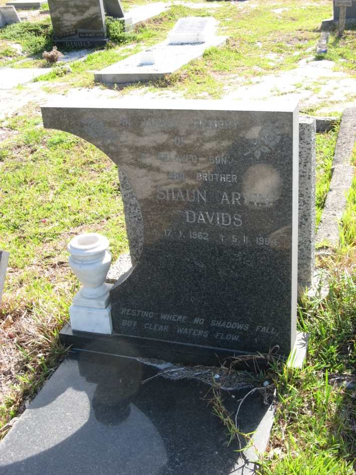 DAVIDS Shaun Arvin 1962-1984