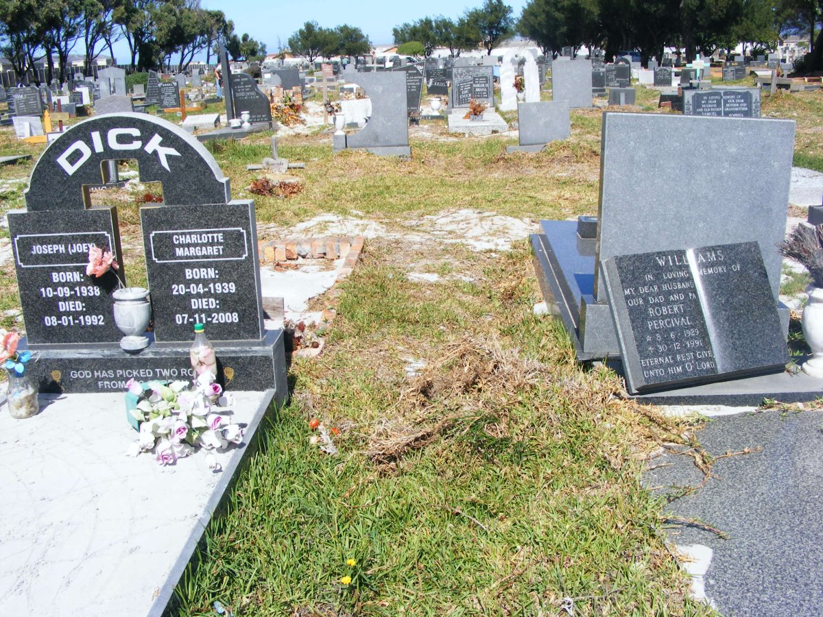 DICK Joseph 1938-1992 &amp; Charlotte Margaret 1939-2008