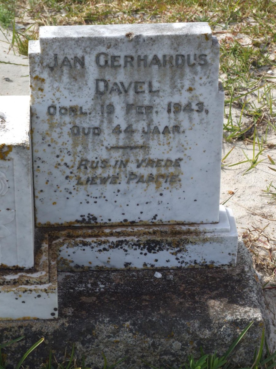 DAVEL Jan Gerhardus -1943