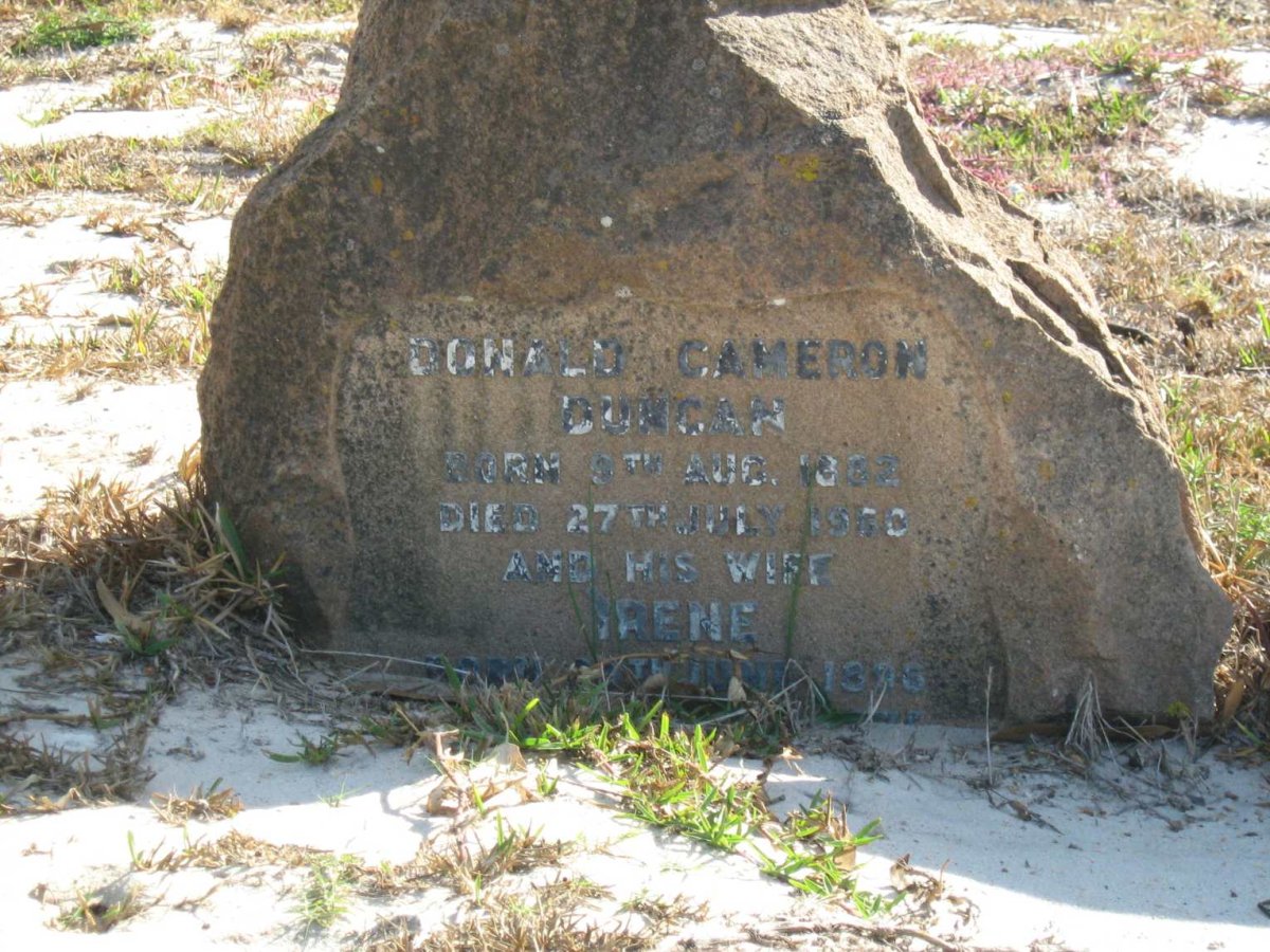 DUNCAN Ronald Cameron 1882-1950 &amp; Irene 1896-?