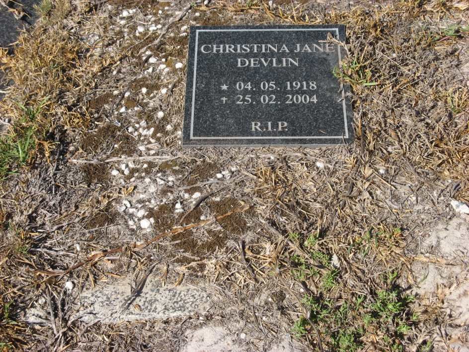 DEVLIN Christina Jane 1918-2004