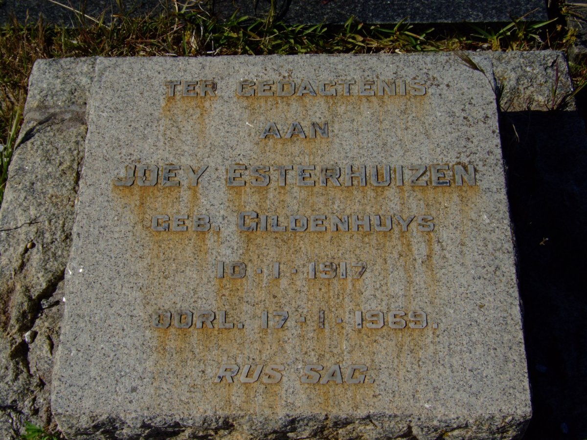 ESTERHUIZEN Joey nee GILDENHUYS 1917-1969