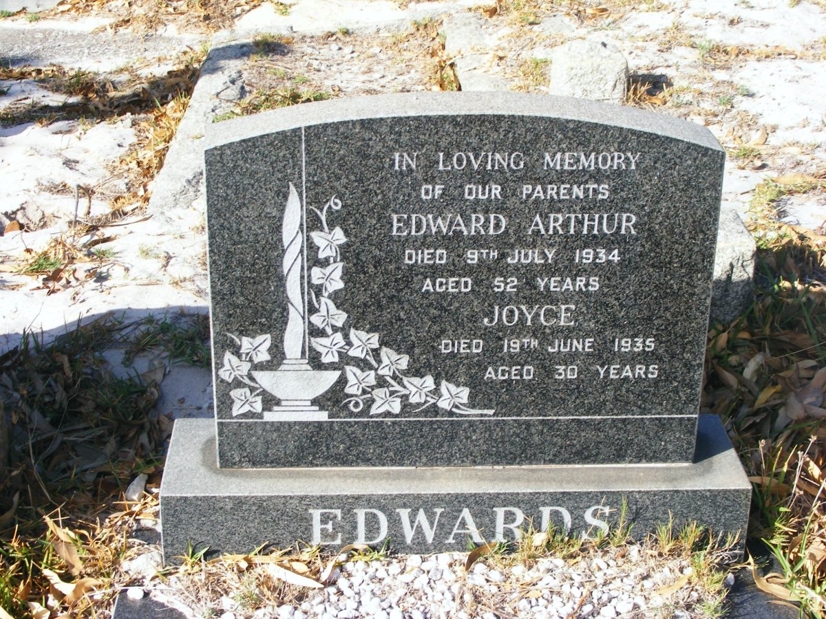 EDWARDS Edward Arthur -1934 &amp; Joyce -1935