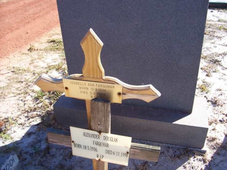 FARQUHAR Alexander Douglas 1936-1995 &amp; Isobelle Ada 1934-2009