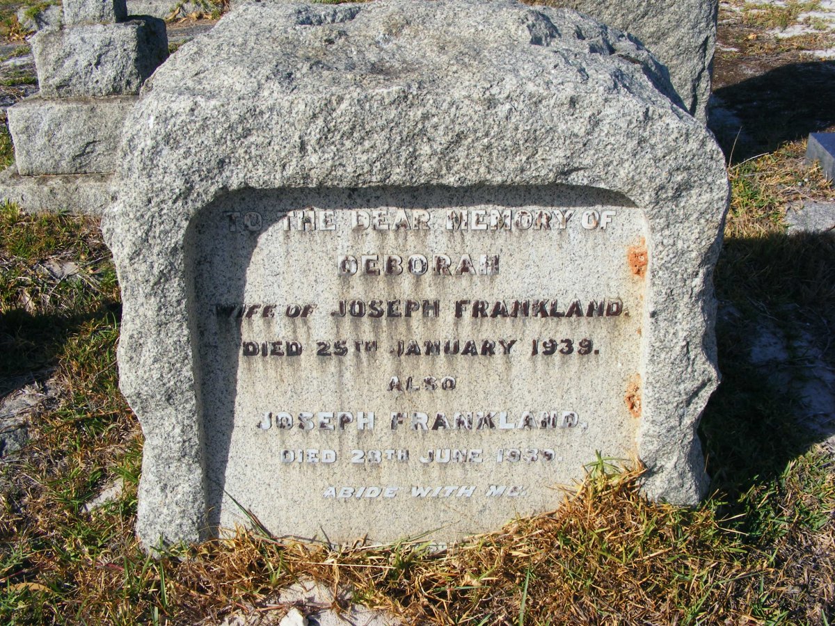 FRANKLAND Joseph -1939 &amp; Deborah -1939
