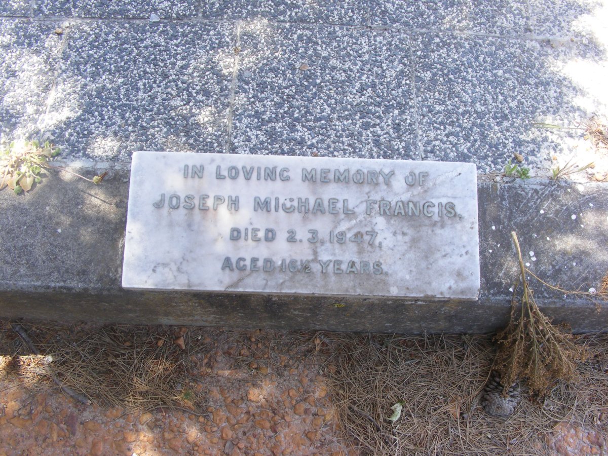FRANCIS Joseph Michael -1947