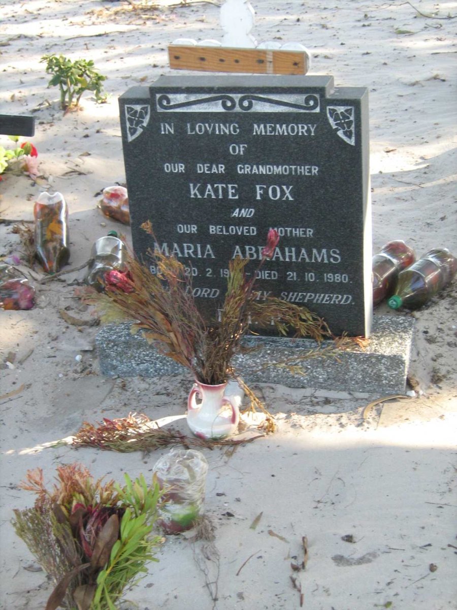 FOX Kate :: ABRAHAMS Maria 19??-1980