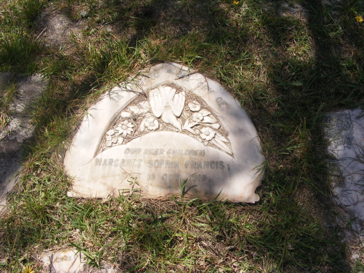 FRANCIS Margaret Sophia -1918