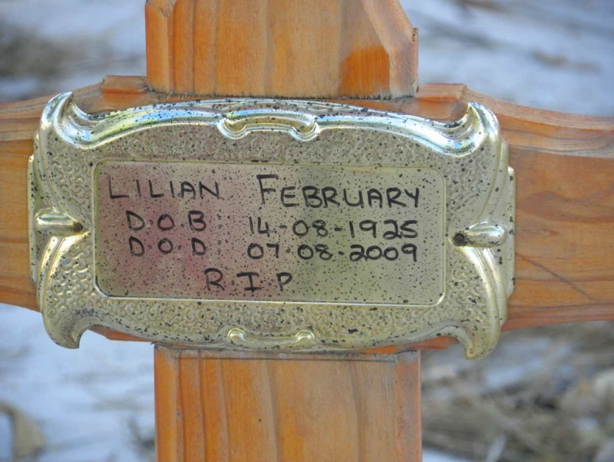 FEBRUARY Lilian 1925-2009