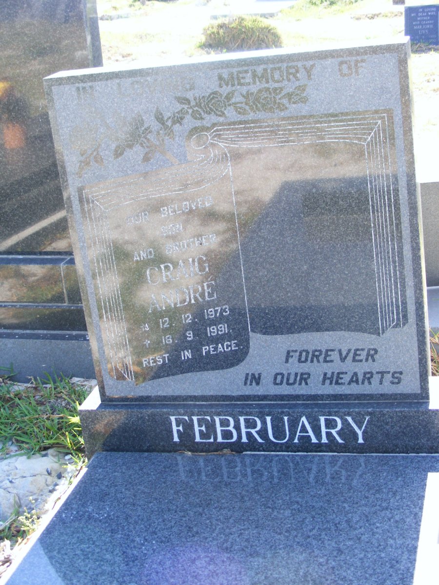 FEBRUARY Craig Andre 1973-1991