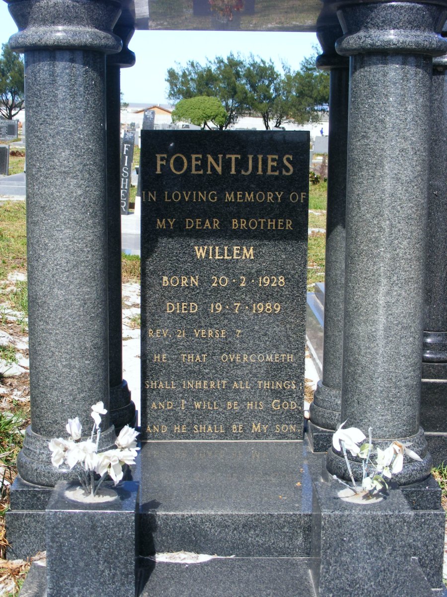 FOENTJIES Willem 1928-1989