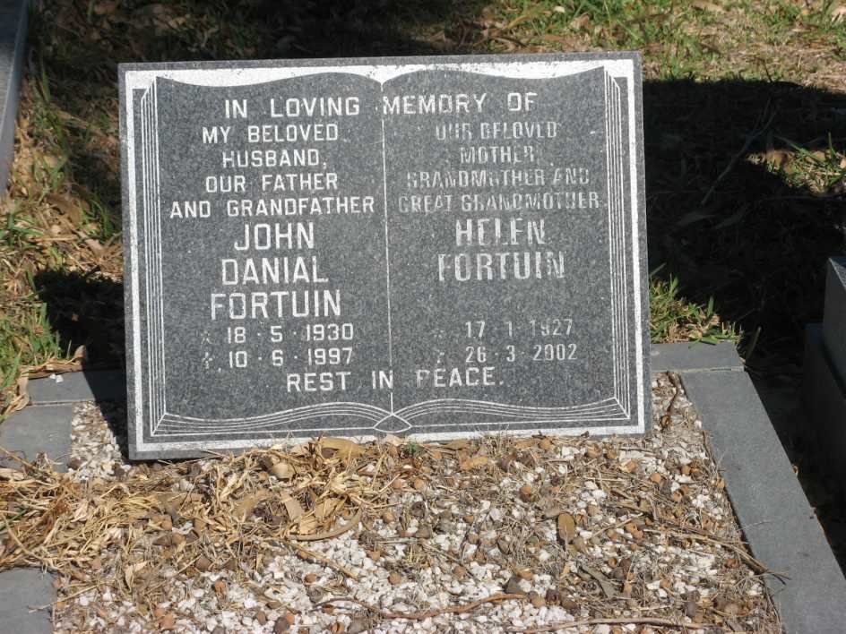 FORTUIN John Danial 1930-1997 &amp; Helen 1927-2002