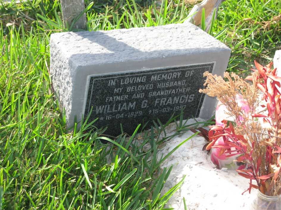 FRANCIS William G. 1929-1997