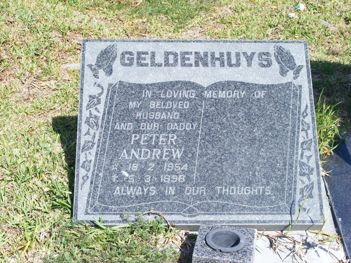 GELDENHUYS Peter Andrew 1954-1998