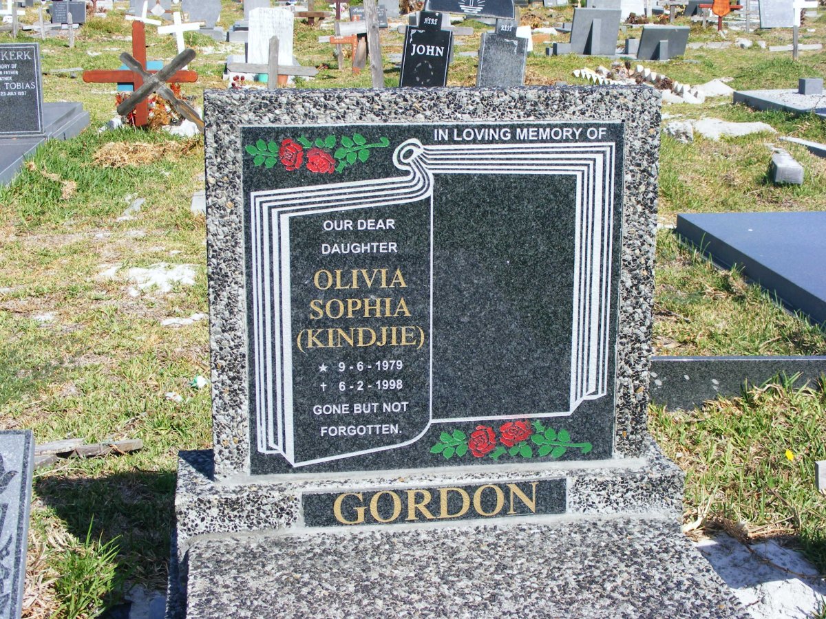 GORDON Olivia Sophie 1979-1998