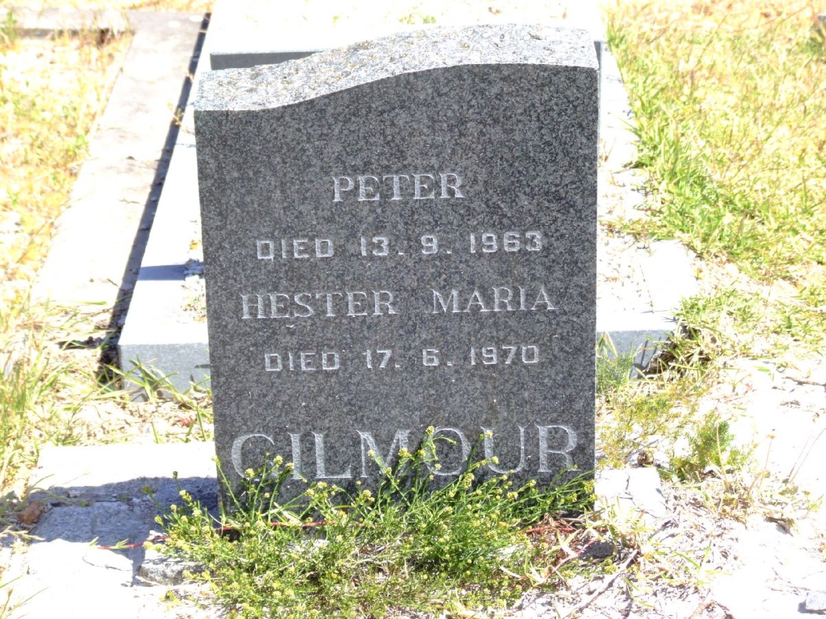 GILMOUR Peter -1963 &amp; Hester Maria -1970