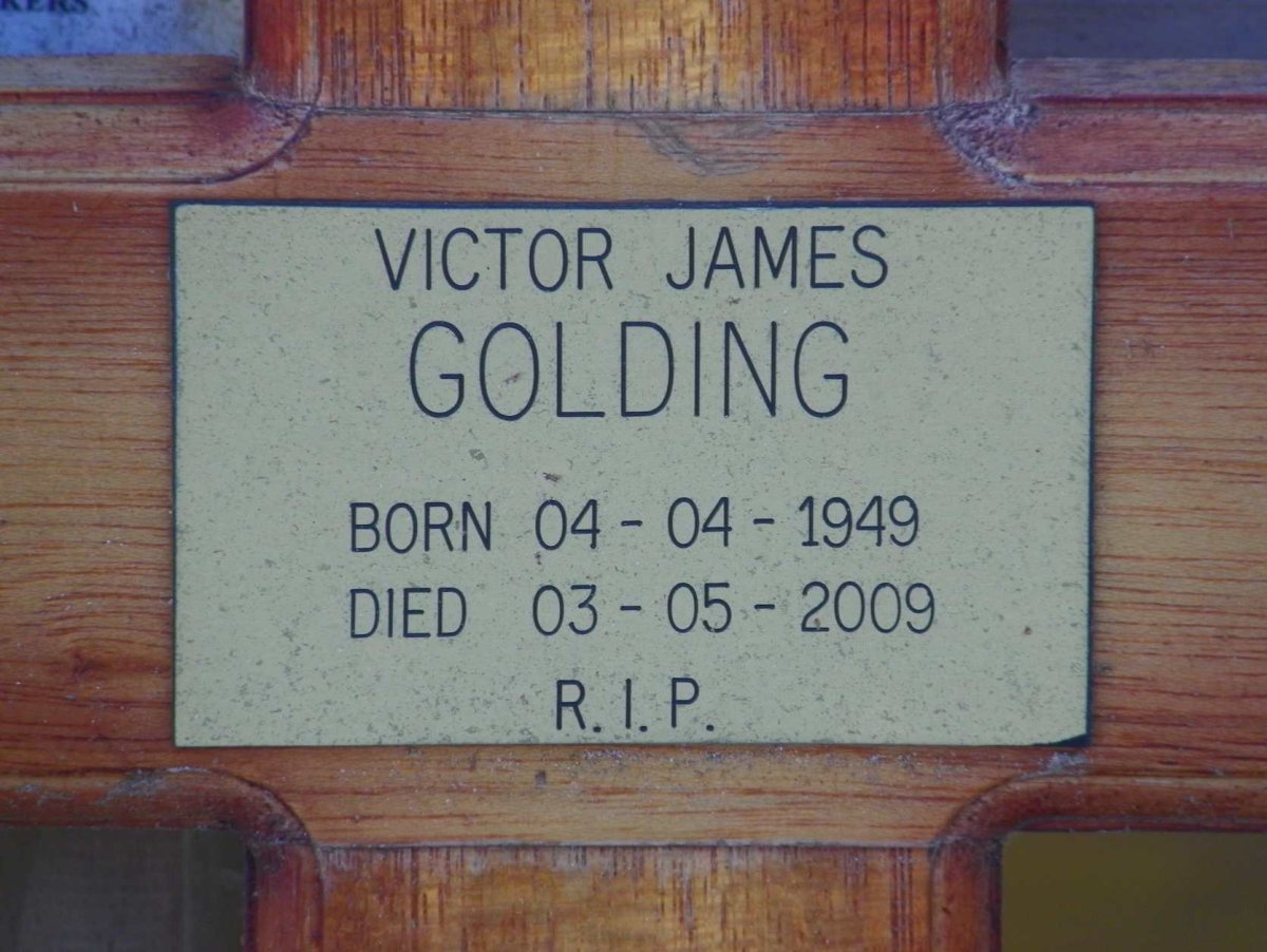 GOLDING Victor James 1949-2009